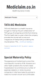 Mobile Screenshot of mediclaim.co.in